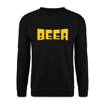 Beer - Unisex Sweatshirt - black - Front - Alina (178cm) & Michal (187cm)