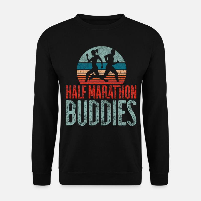 Running Runner Half Marathon - Unisex Pullover - Schwarz