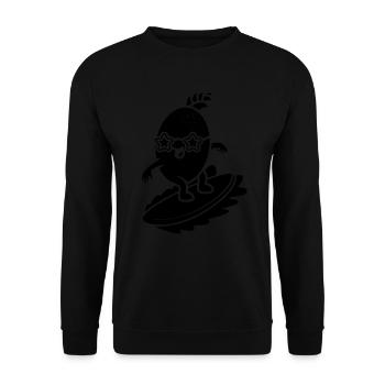 Surfing Water Surfer Lustiger Surfer Ananas Surfer - Unisex Pullover - Schwarz - Vorne - Alina (178cm) & Michal (187cm)