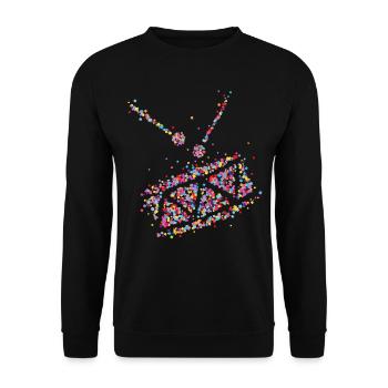 Drum Drummer Carnival Confetti 5th Season - Unisex Sweatshirt - black - Front - Alina (178cm) & Michal (187cm)