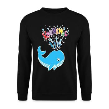 Karneval Fasching Konfetti Köln Alaaf Kölnerin - Unisex Pullover - Schwarz - Vorne - Alina (178cm) & Michal (187cm)