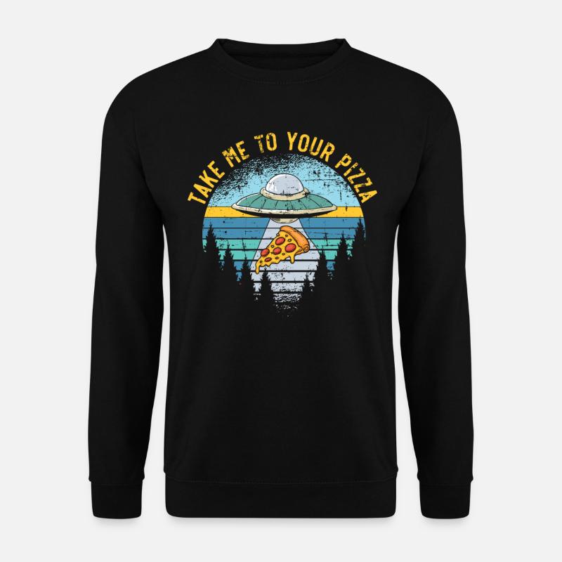 Emmenez-moi à votre pizza italienne - Sweat-shirt Unisexe - noir