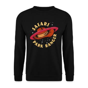 Guide du ranger du parc safari africain - Sweat-shirt Unisexe - noir - Devant - Alina (178cm) & Michal (187cm)