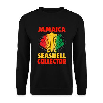 Jamaica Beach Holiday by the Sea Design Beach Motif - Unisex Sweatshirt - black - Front - Alina (178cm) & Michal (187cm)