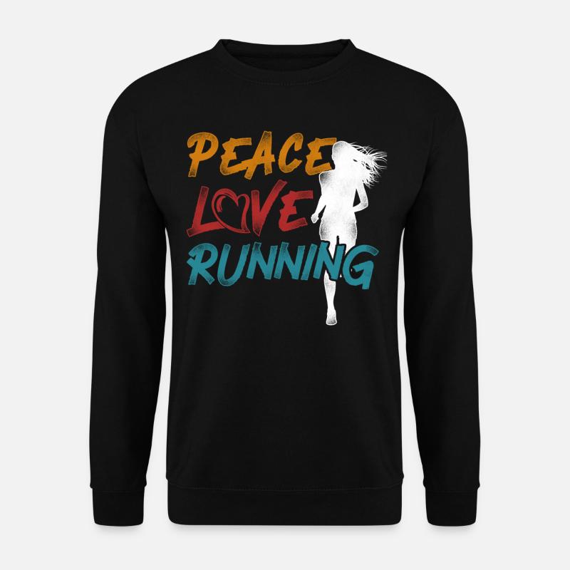 Running Runner Half Marathon - Unisex Sweatshirt - black