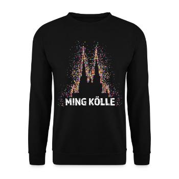 Ming Kölle Kölner Dom Köln Colonia Cologne - Unisex Pullover - Schwarz - Vorne - Alina (178cm) & Michal (187cm)