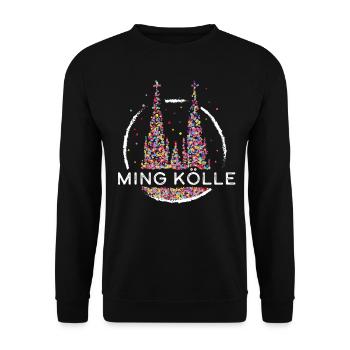 Ming Kölle Kölsch Köln Colonia Cologne Karneval - Unisex Pullover - Schwarz - Vorne - Alina (178cm) & Michal (187cm)