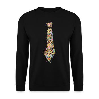 Cravate Cologne Kölsch Carnaval Carnaval Clown - Sweat-shirt Unisexe - noir - Devant - Alina (178cm) & Michal (187cm)