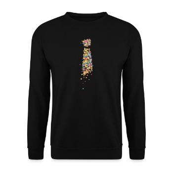 Tie Cologne Carnival Carnival Rose Monday - Unisex Sweatshirt - black - Front - Alina (178cm) & Michal (187cm)