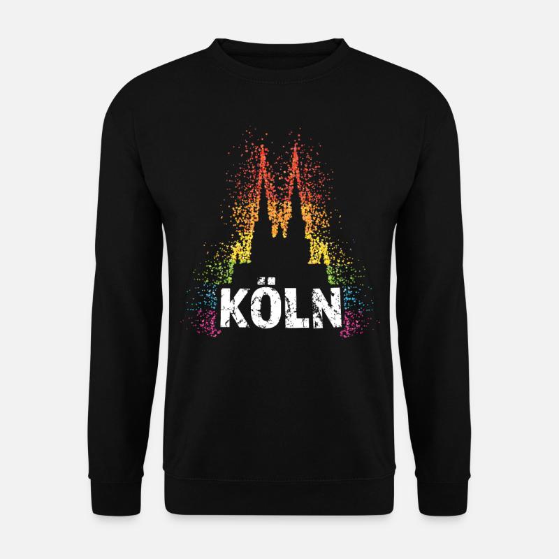 Köln Kölner Dom Regenbogenfahne Gay LGBTQ Pride - Unisex Pullover - Schwarz