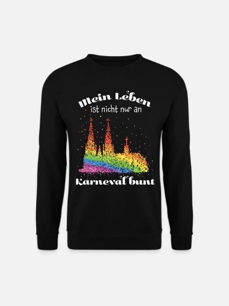 Kölner Dom Regenbogenfahne Pride Kölle Alaaf - Unisex Pullover - Schwarz