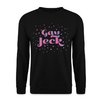 Gay Jeck LGBTQ Community Karneval 5. Jahreszeit - Unisex Pullover - Schwarz - Vorne - Alina (178cm) & Michal (187cm)