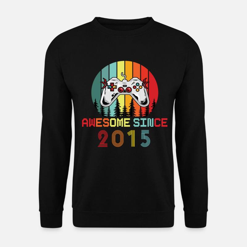 Awesome Since 2015 Geburtstag 2015 Vintage 2015 - Unisex Pullover - Schwarz