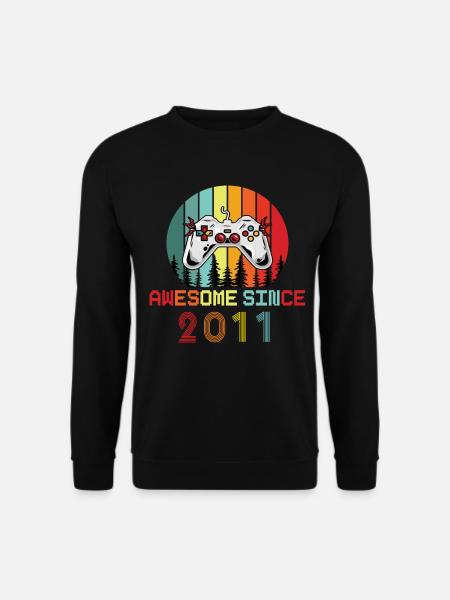 Génial depuis 2011 Anniversaire 2011 Millésime 2011 - Sweat-shirt Unisexe - noir