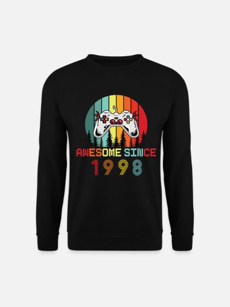 Génial depuis 1998 Anniversaire 1998 Millésime 1998 - Sweat-shirt Unisexe - noir