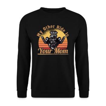 Muscel Car V8 Turbocompresseur Tuning Voiture de course - Sweat-shirt Unisexe - noir - Devant - Alina (178cm) & Michal (187cm)