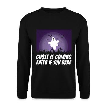 Effrayant halloween citrouille sorcières fantômes zombies - Sweat-shirt Unisexe - noir - Devant - Alina (178cm) & Michal (187cm)