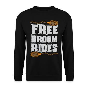 Scary halloween pumpkin witches zombie ghosts - Unisex Sweatshirt - black - Front - Alina (178cm) & Michal (187cm)