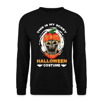 Scary halloween pumpkin witches zombie ghosts - Unisex Sweatshirt - black - Front - Alina (178cm) & Michal (187cm)