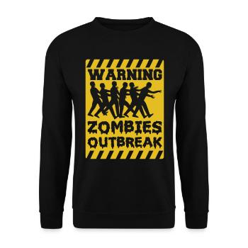 Scary halloween pumpkin witches zombie ghosts - Unisex Sweatshirt - black - Front - Alina (178cm) & Michal (187cm)