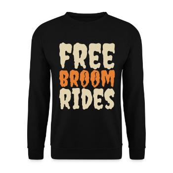 Scary halloween pumpkin witches zombie ghosts - Unisex Sweatshirt - black - Front - Alina (178cm) & Michal (187cm)