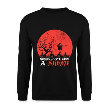 Scary halloween pumpkin witches zombie ghosts - Unisex Sweatshirt - black - Front - Alina (178cm) & Michal (187cm)