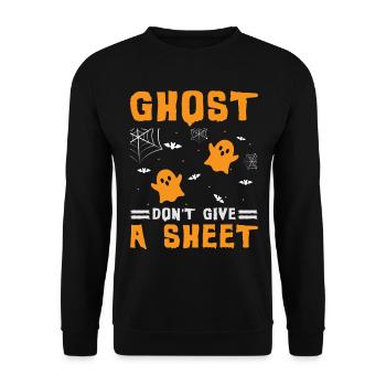 Scary halloween pumpkin witches zombie ghosts - Unisex Sweatshirt - black - Front - Alina (178cm) & Michal (187cm)
