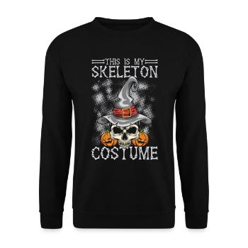 Scary halloween pumpkin witches zombie ghosts - Unisex Sweatshirt - black - Front - Alina (178cm) & Michal (187cm)