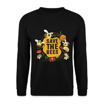 Bees honey bee beekeeper beekeeper gift - Unisex Sweatshirt - black - Front - Alina (178cm) & Michal (187cm)