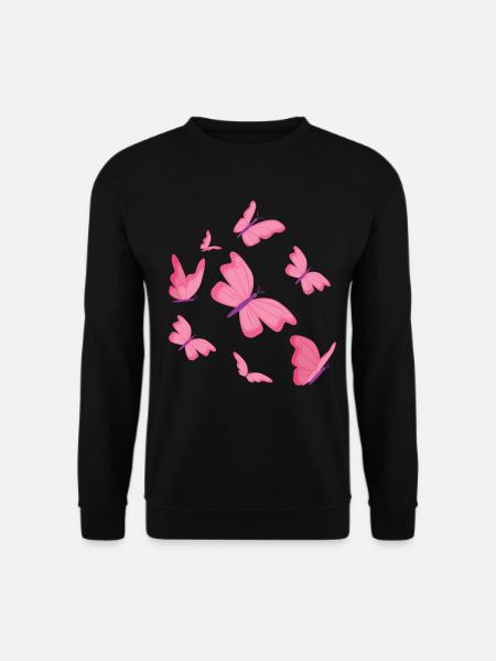 Butterflies Butterfly Design - Unisex Sweatshirt - black
