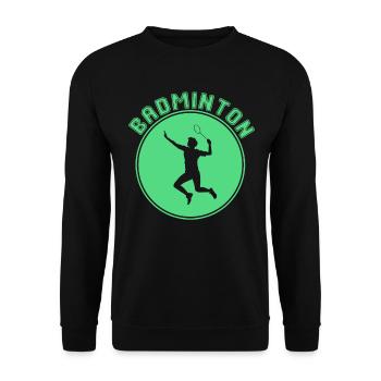 Badminton - Unisex Pullover - Schwarz - Vorne - Alina (178cm) & Michal (187cm)