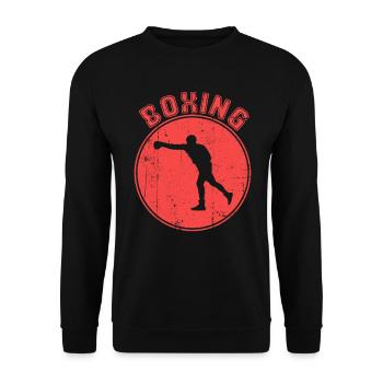 Boxe - Sweat-shirt Unisexe - noir - Devant - Alina (178cm) & Michal (187cm)