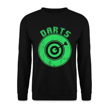 darts - Unisex Pullover - Schwarz - Vorne - Alina (178cm) & Michal (187cm)
