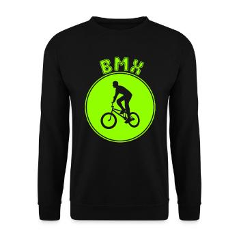 bmx - Unisex Sweatshirt - black - Front - Alina (178cm) & Michal (187cm)