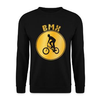 bmx - Unisex Sweatshirt - black - Front - Alina (178cm) & Michal (187cm)