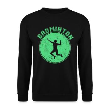 Badminton - Unisex Pullover - Schwarz - Vorne - Alina (178cm) & Michal (187cm)