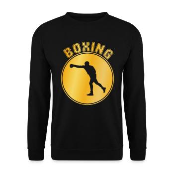 Boxe - Sweat-shirt Unisexe - noir - Devant - Alina (178cm) & Michal (187cm)