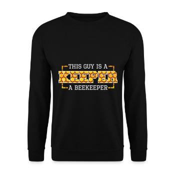 Bees honey bee beekeeper beekeeper gift - Unisex Sweatshirt - black - Front - Alina (178cm) & Michal (187cm)