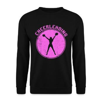 cheerleading - Sweat-shirt Unisexe - noir - Devant - Alina (178cm) & Michal (187cm)