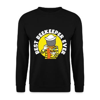 Bees honey bee beekeeper beekeeper gift - Unisex Sweatshirt - black - Front - Alina (178cm) & Michal (187cm)