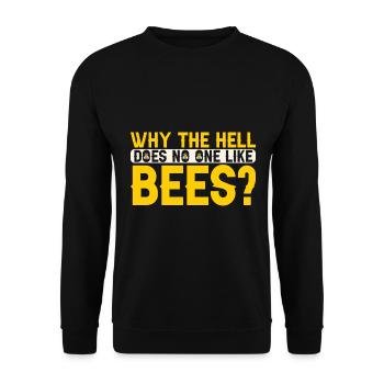 Bees honey bee beekeeper beekeeper gift - Unisex Sweatshirt - black - Front - Alina (178cm) & Michal (187cm)