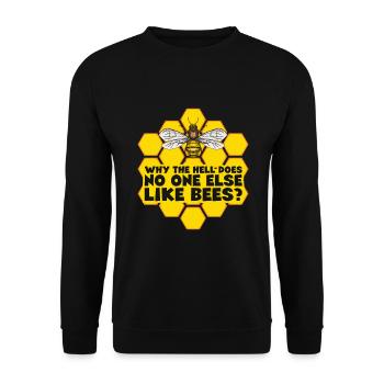 Bees honey bee beekeeper beekeeper gift - Unisex Sweatshirt - black - Front - Alina (178cm) & Michal (187cm)