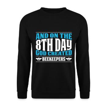 Bees honey bee beekeeper beekeeper gift - Unisex Sweatshirt - black - Front - Alina (178cm) & Michal (187cm)