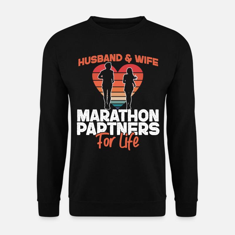 Running Runner Half Marathon - Unisex Sweatshirt - black