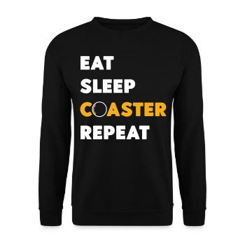 Montagnes russes Manger Des montagnes russes - Sweat-shirt Unisexe - noir - Devant - Alina (178cm) & Michal (187cm)