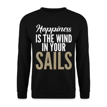 Catamaran à voile - Sweat-shirt Unisexe - noir - Devant - Alina (178cm) & Michal (187cm)