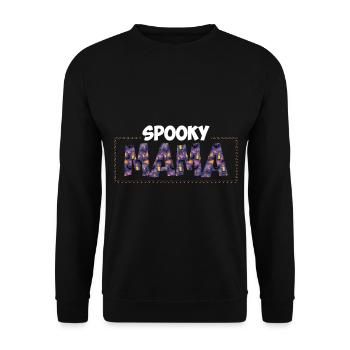 Spooky mama halloween citrouille sorcières fantômes - Sweat-shirt Unisexe - noir - Devant - Alina (178cm) & Michal (187cm)