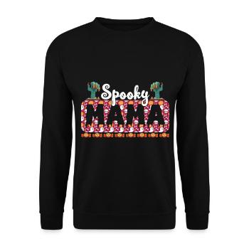 Spooky mama halloween citrouille sorcières fantômes - Sweat-shirt Unisexe - noir - Devant - Alina (178cm) & Michal (187cm)