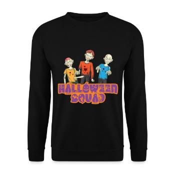 Scary halloween pumpkin witches zombie ghosts - Unisex Sweatshirt - black - Front - Alina (178cm) & Michal (187cm)