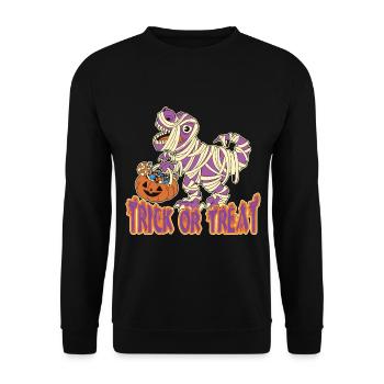 Scary halloween pumpkin witches zombie ghosts - Unisex Sweatshirt - black - Front - Alina (178cm) & Michal (187cm)